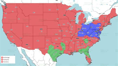 NATIONAL BROADCASTS. . Week 5 nfl coverage map 2022